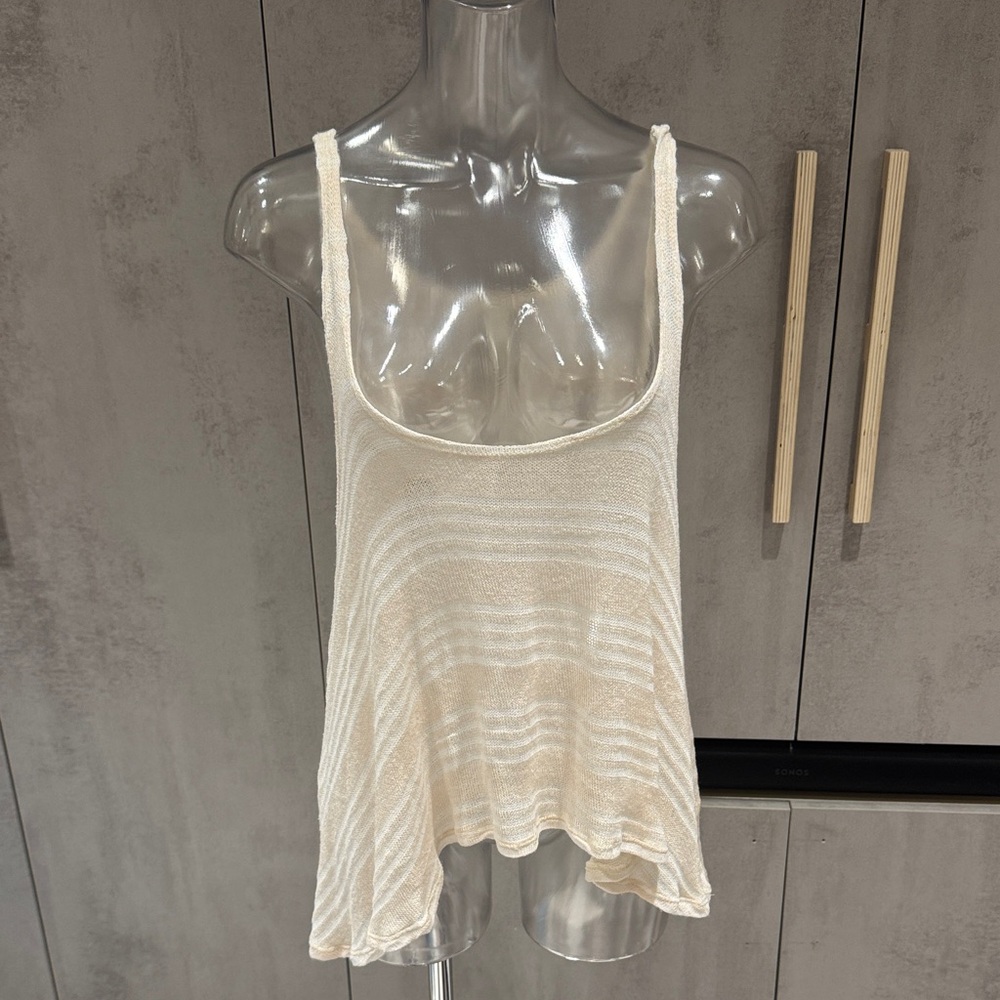 Elan Ivory Knit Tank Top